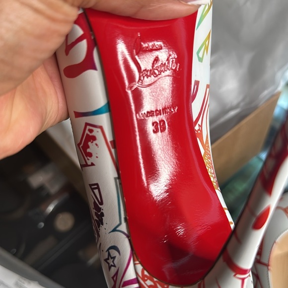 Christian Louboutins pigalle follies 100 cal multi color - Picture 8 of 9